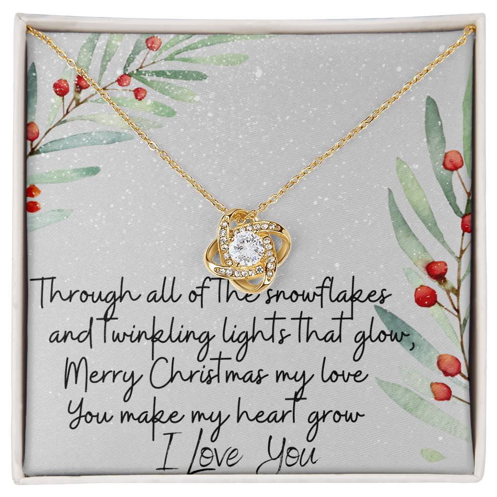 Through all of the snowflakes