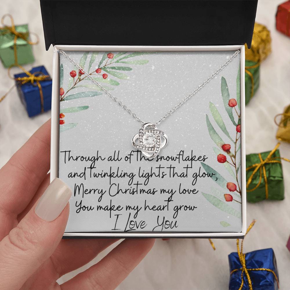 Through all of the snowflakes