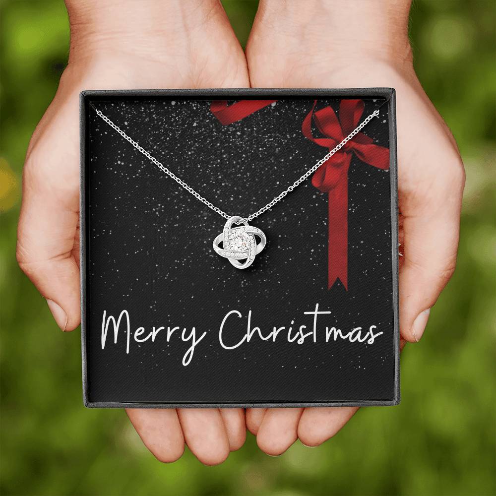 Black | Red Ribbon | Merry Christmas