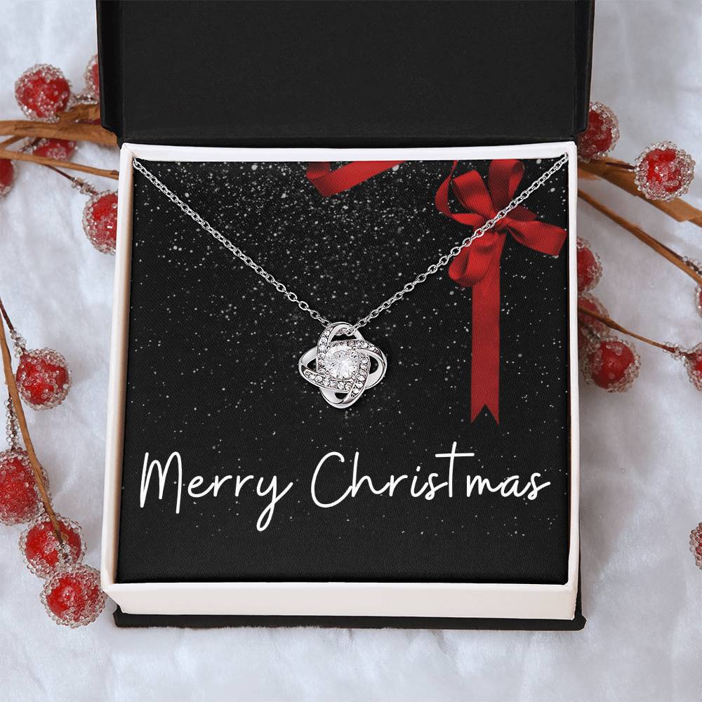 Black | Red Ribbon | Merry Christmas
