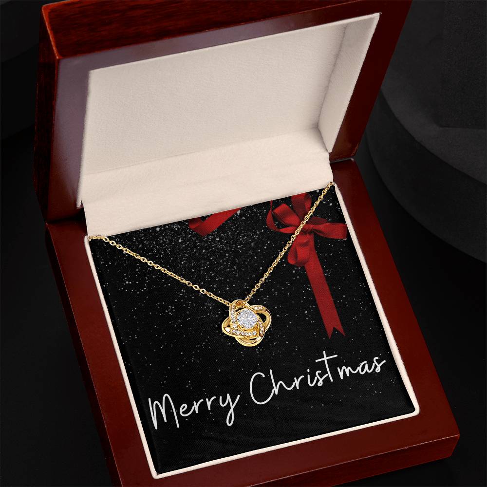 Black | Red Ribbon | Merry Christmas